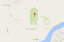 Android Urinating on Apple in Google Maps